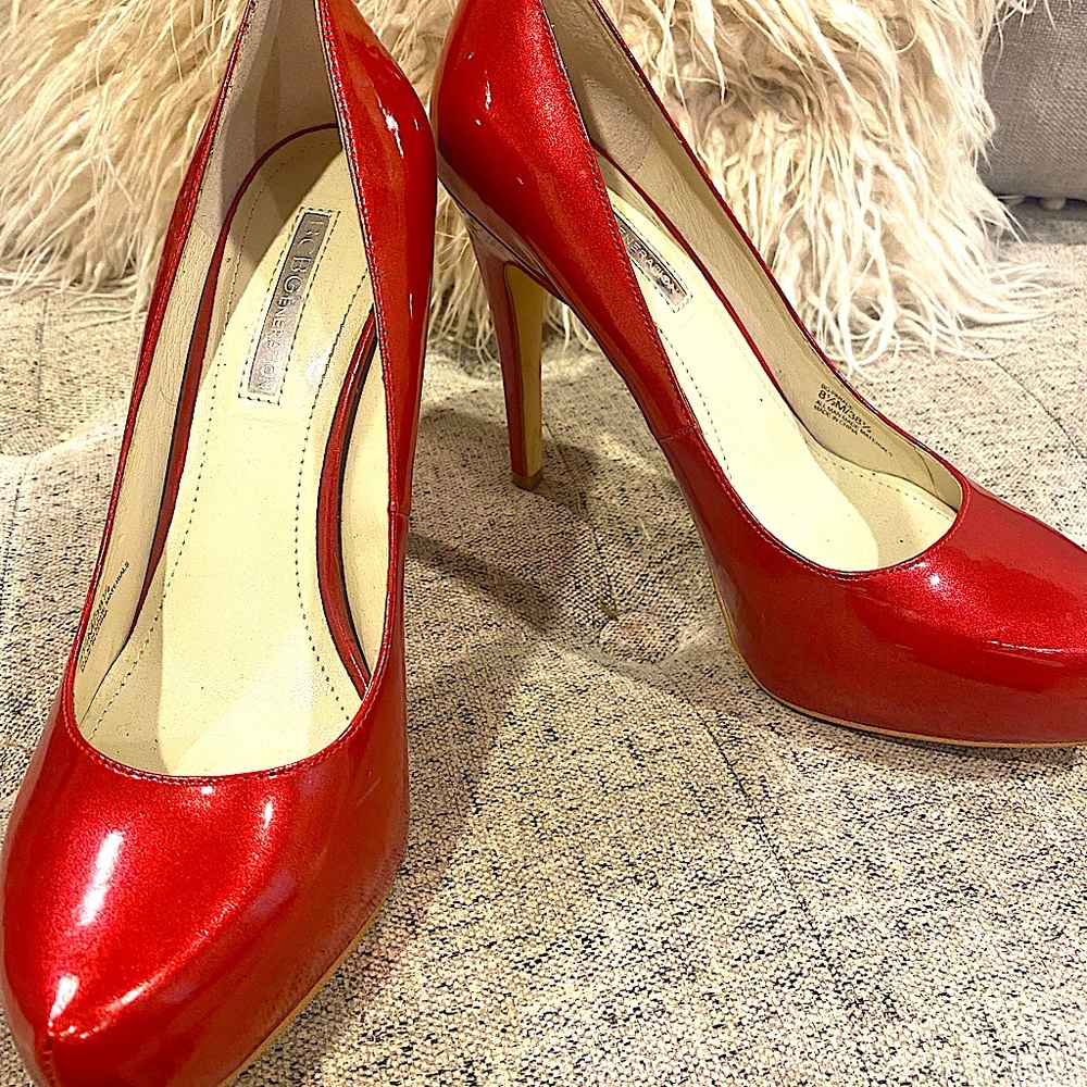 BCBG Generation Red Pearl Pumps
